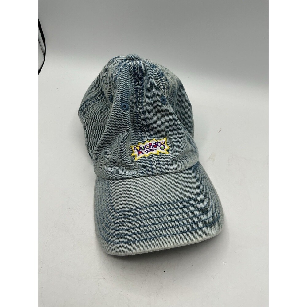Nickelodeon Rugrats Denim Dad Hat Cap Adjustable Strapback Embroidered Logo Blue